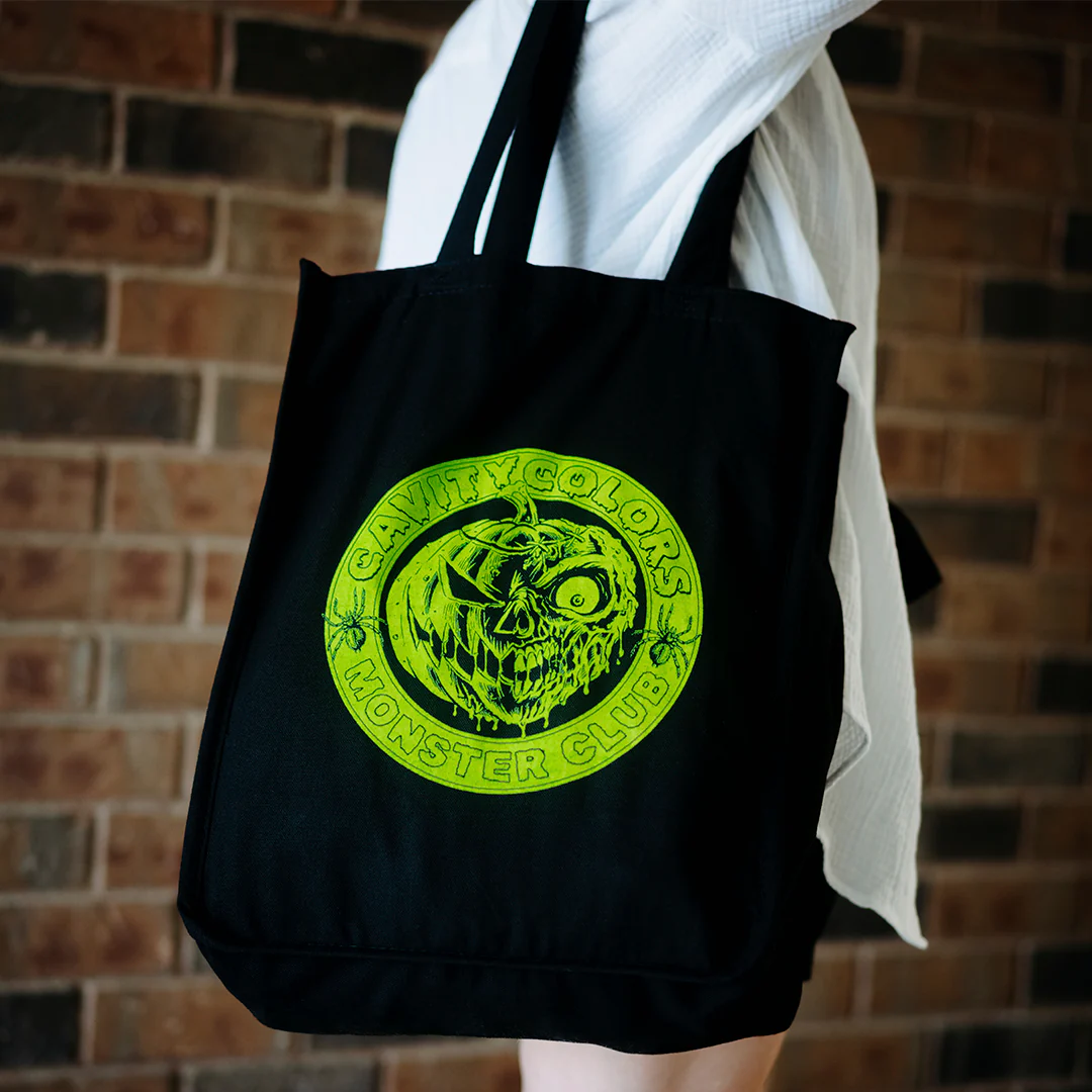 CAVITYCOLORS - TOTE BAG (BLACK) - Image 3